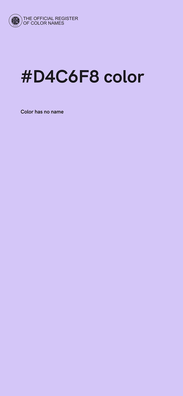 #D4C6F8 color image