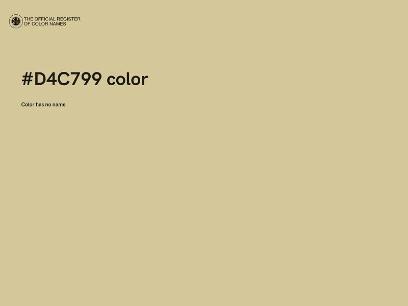 #D4C799 color image