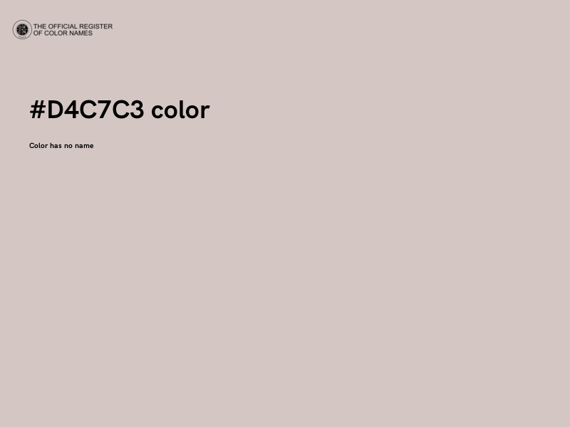 #D4C7C3 color image