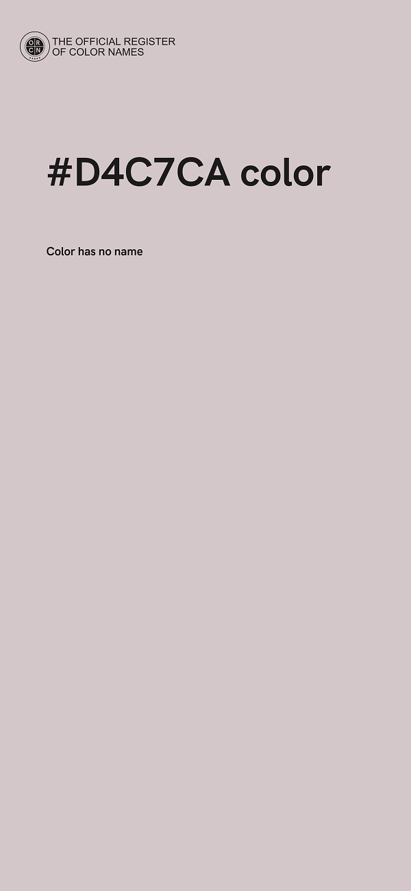 #D4C7CA color image