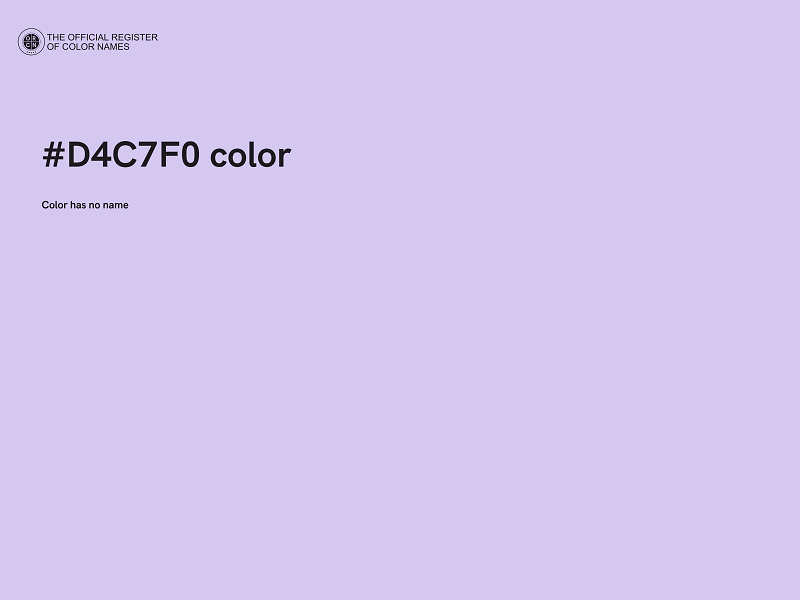 #D4C7F0 color image