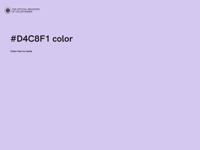 #D4C8F1 color image