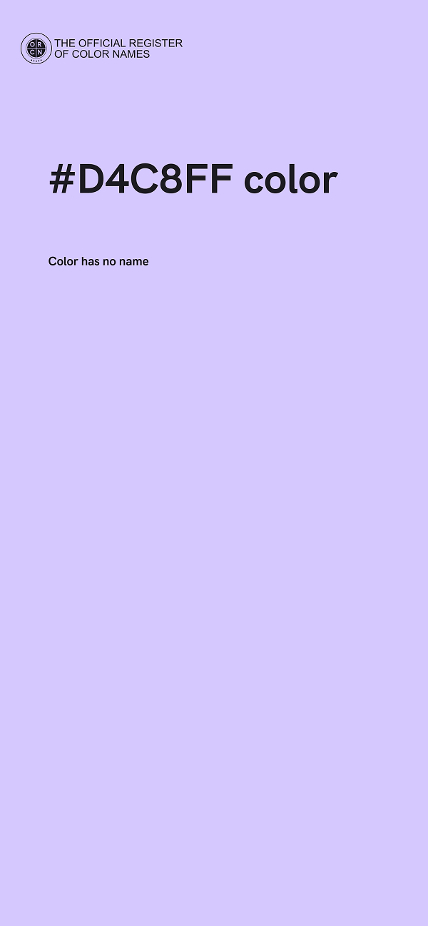#D4C8FF color image