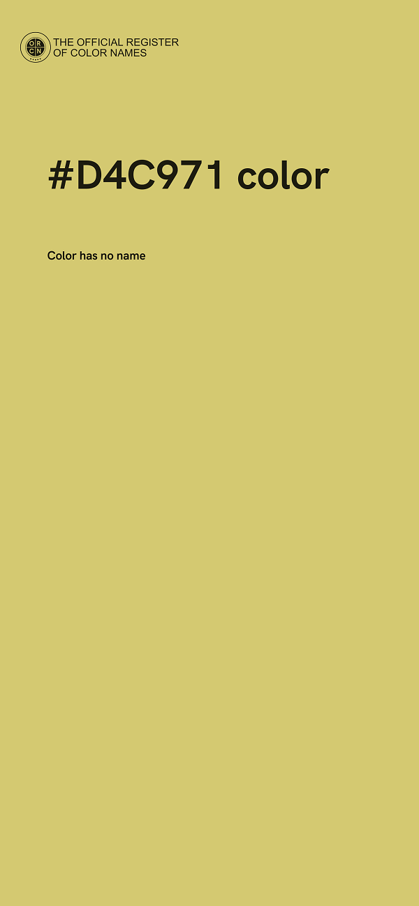 #D4C971 color image