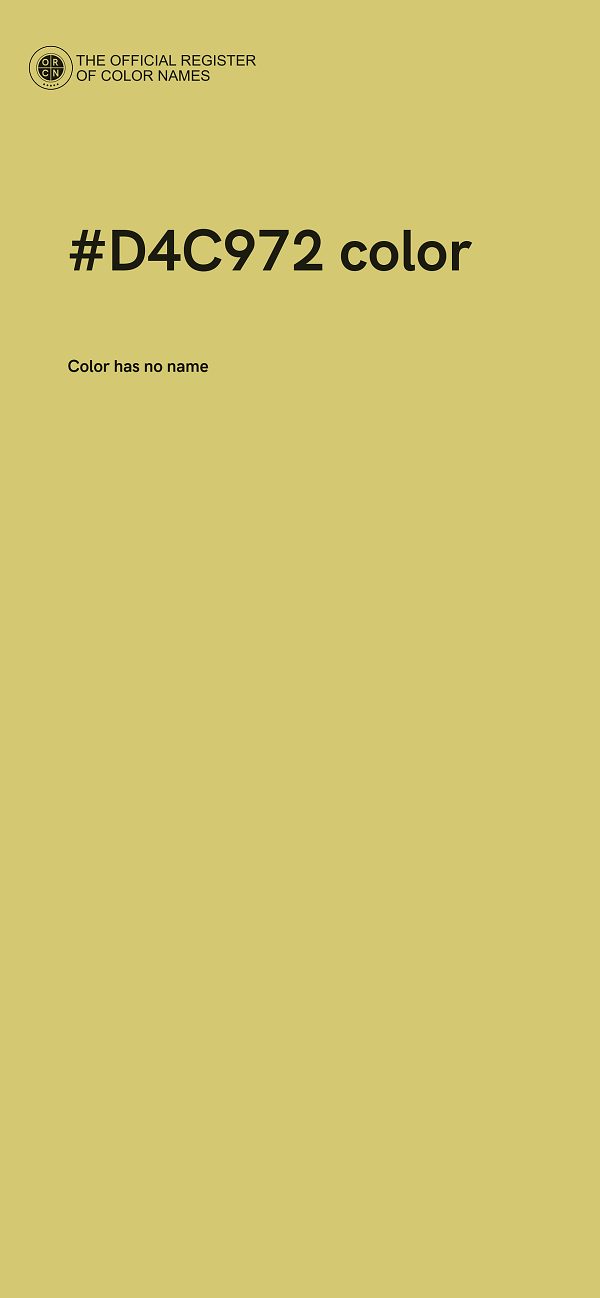 #D4C972 color image