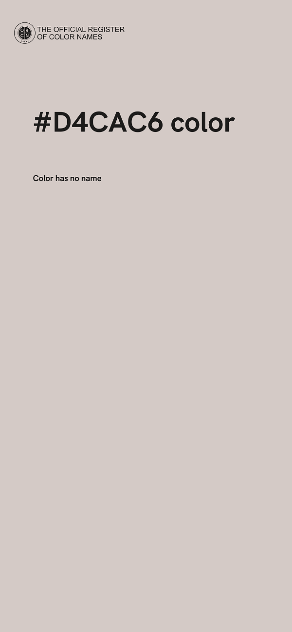 #D4CAC6 color image