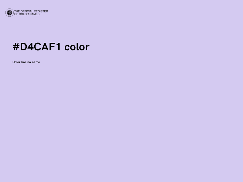 #D4CAF1 color image