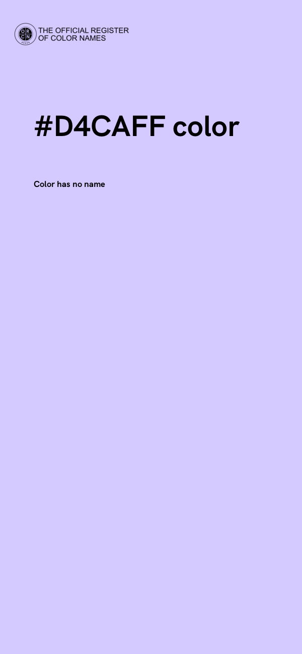 #D4CAFF color image