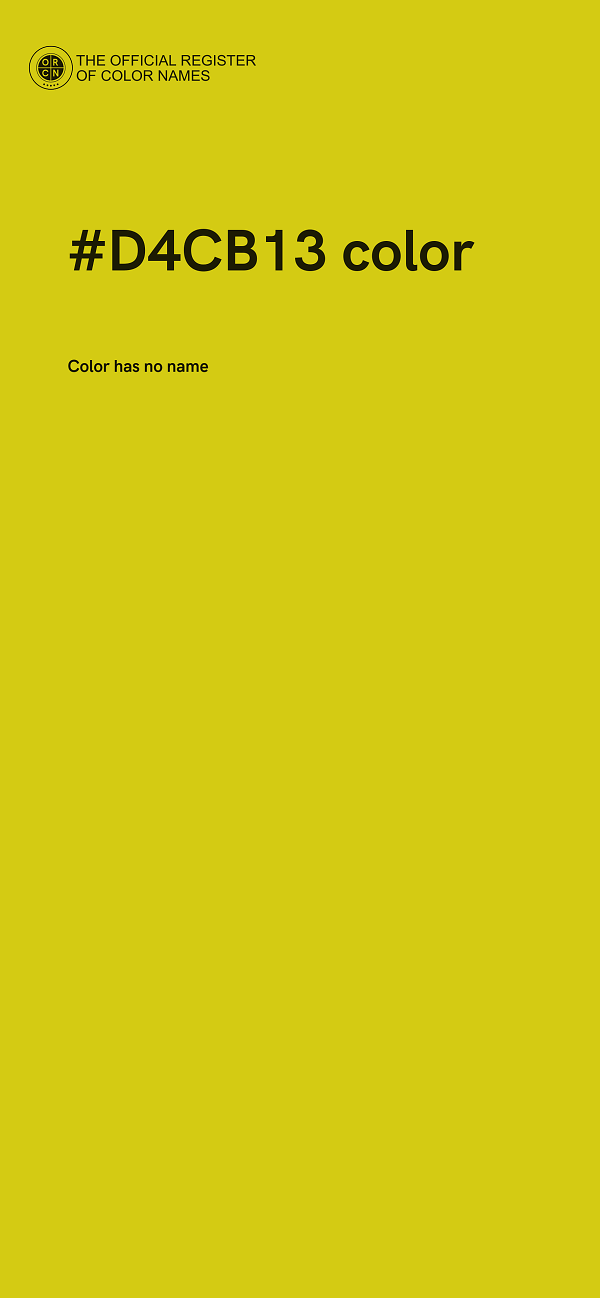 #D4CB13 color image