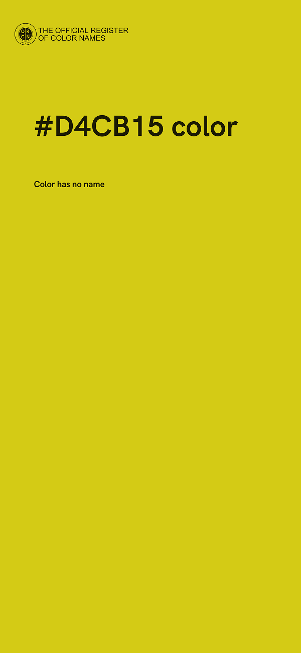 #D4CB15 color image