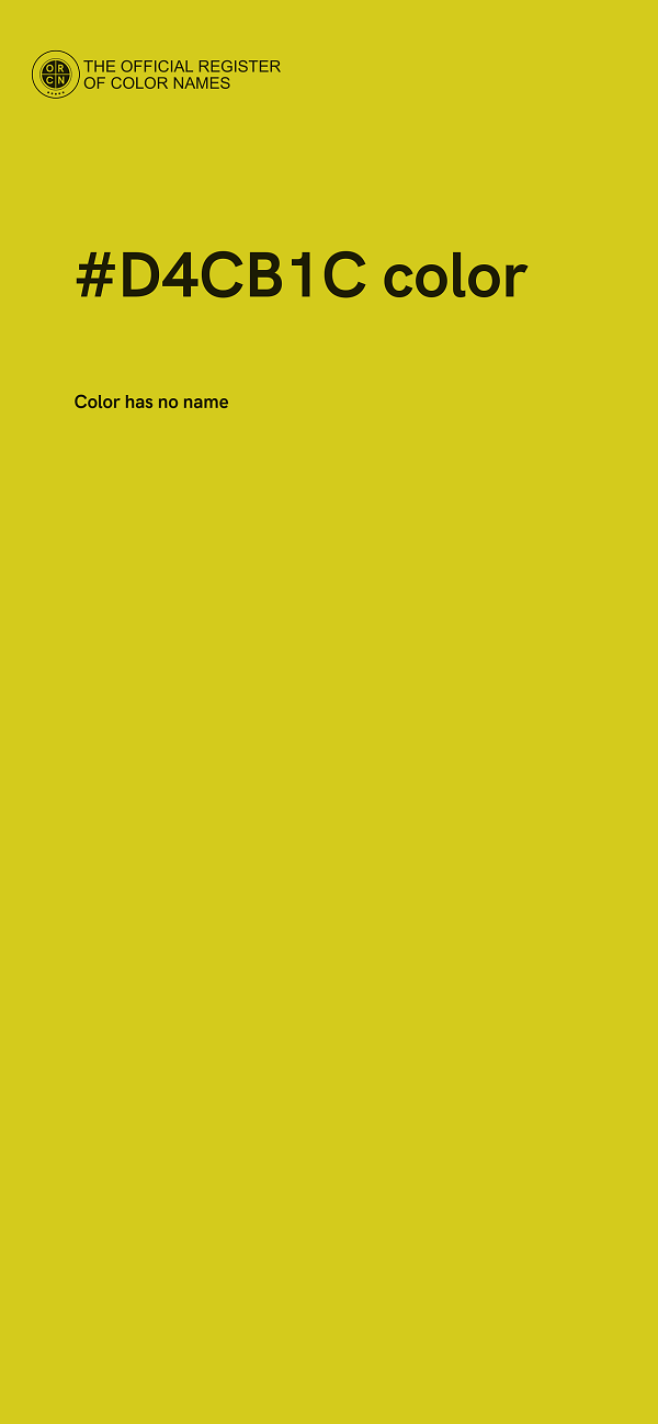 #D4CB1C color image