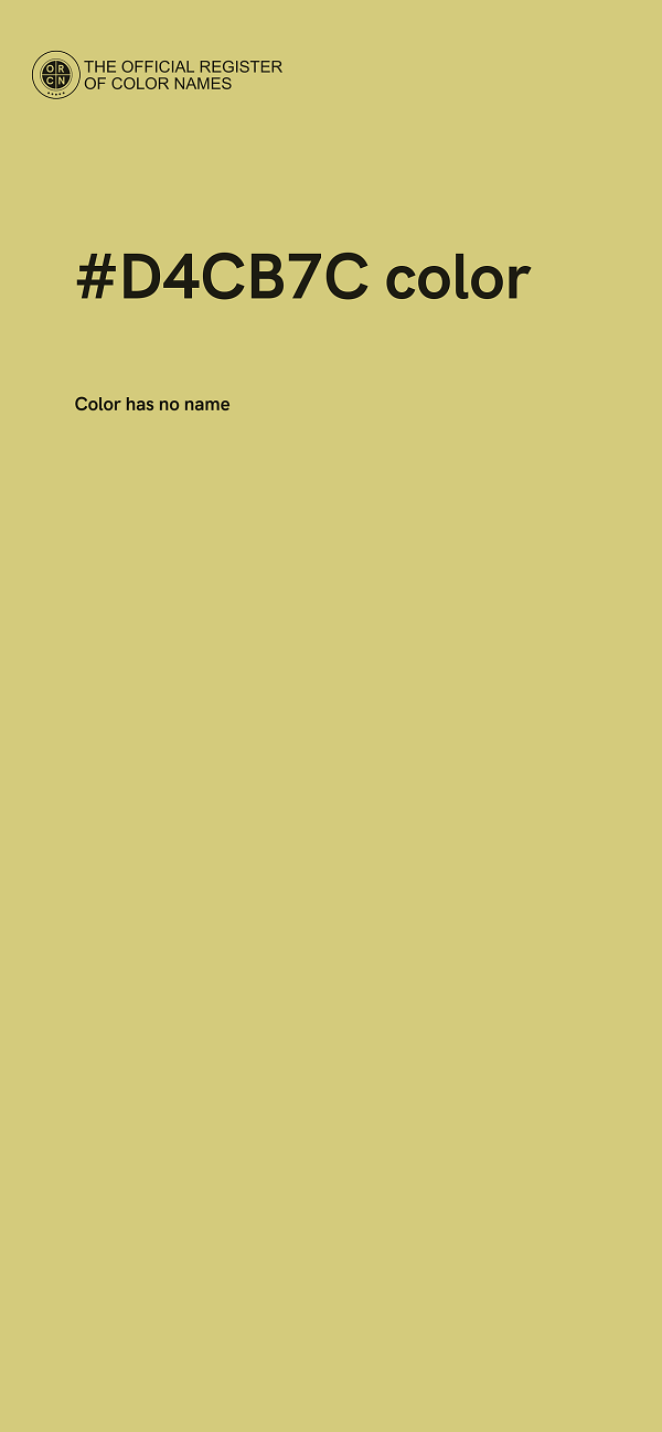 #D4CB7C color image