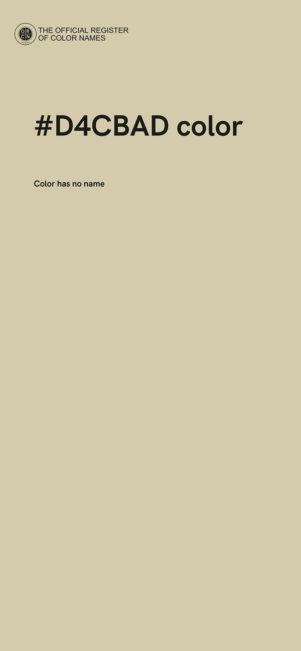 #D4CBAD color image