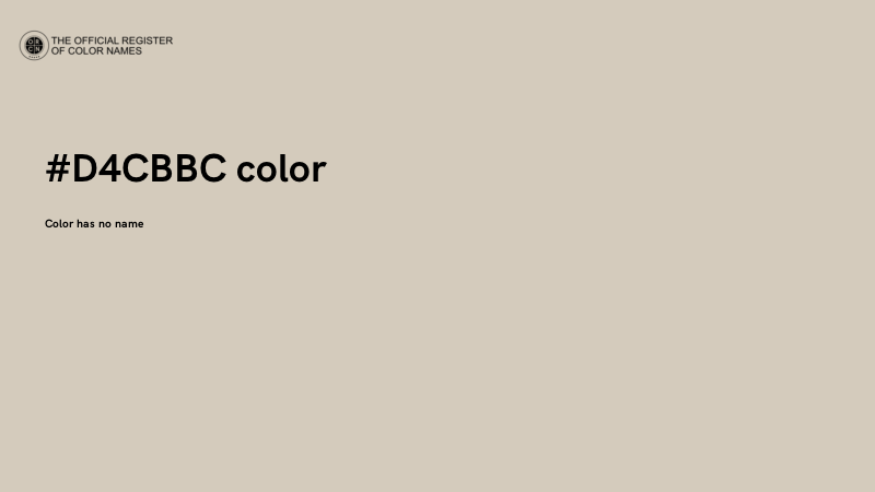 #D4CBBC color image