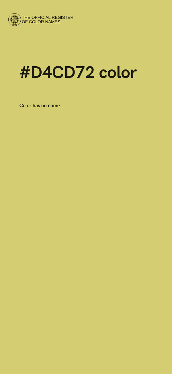 #D4CD72 color image