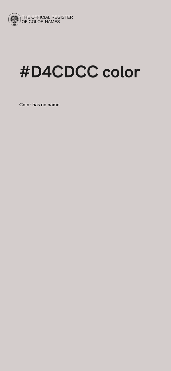 #D4CDCC color image
