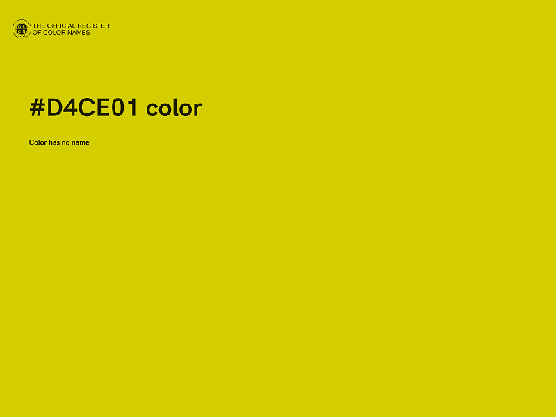 #D4CE01 color image