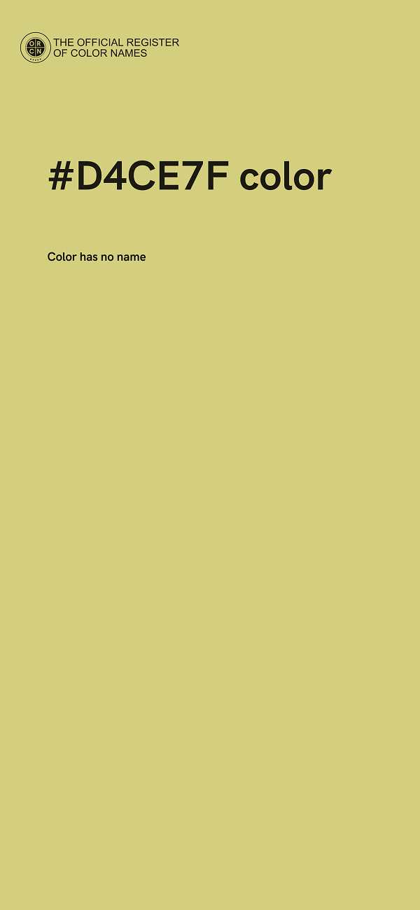 #D4CE7F color image