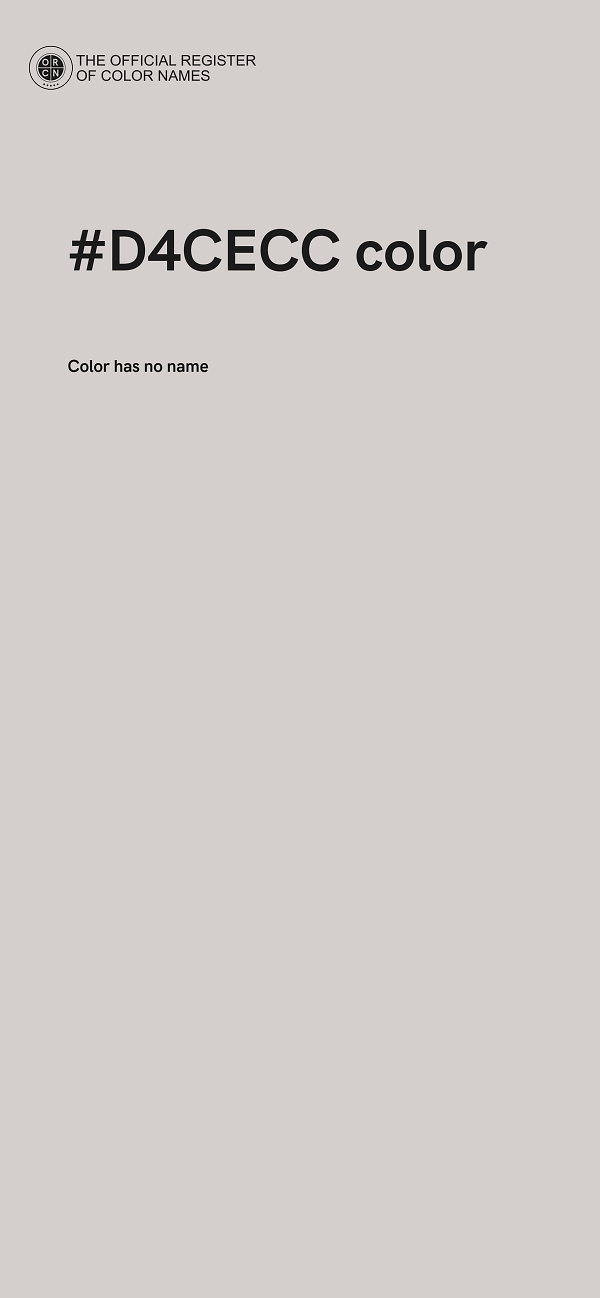 #D4CECC color image