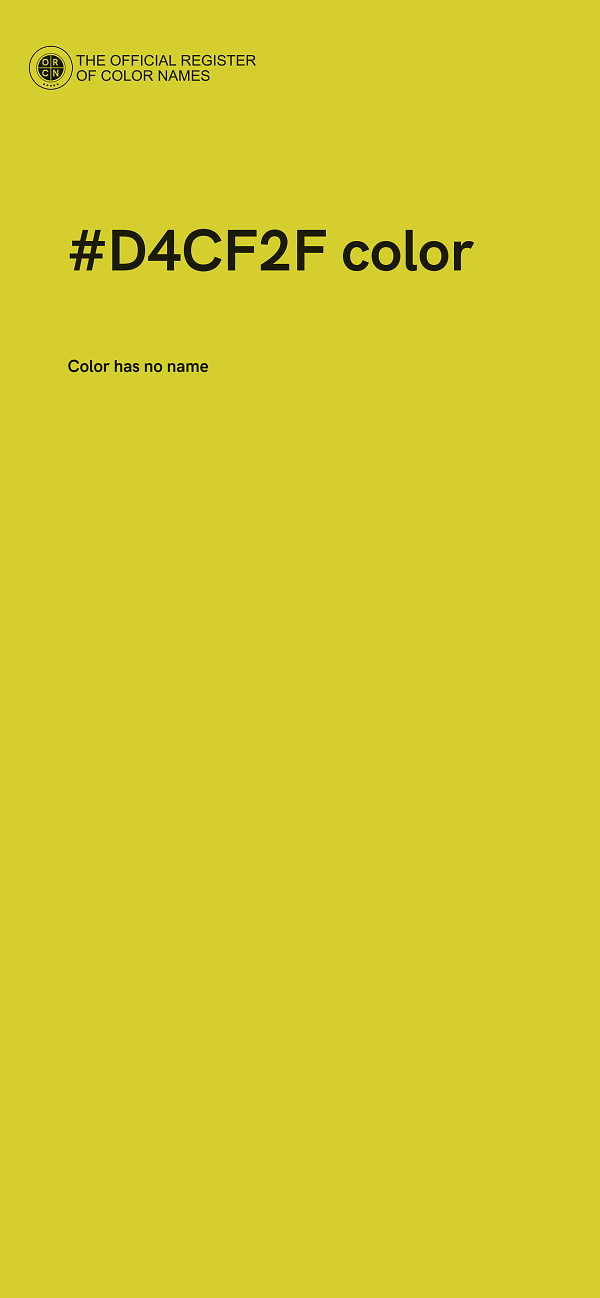 #D4CF2F color image