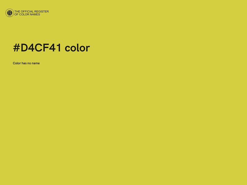 #D4CF41 color image