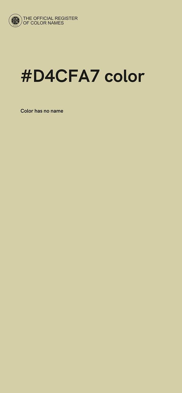 #D4CFA7 color image