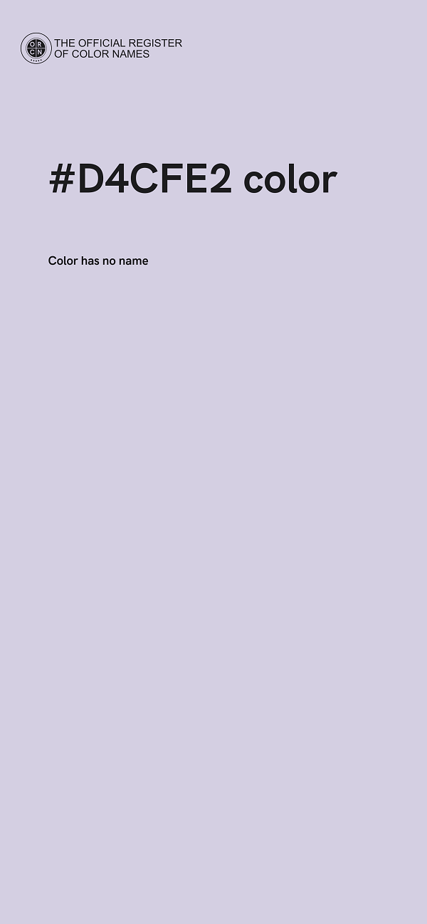 #D4CFE2 color image