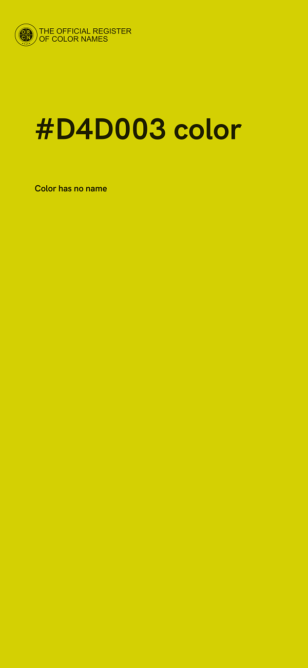 #D4D003 color image