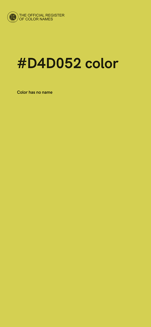 #D4D052 color image