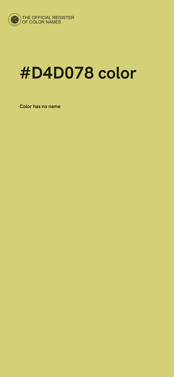 #D4D078 color image