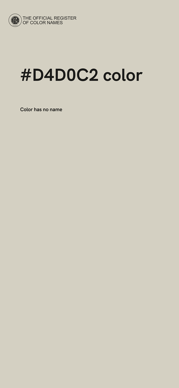#D4D0C2 color image