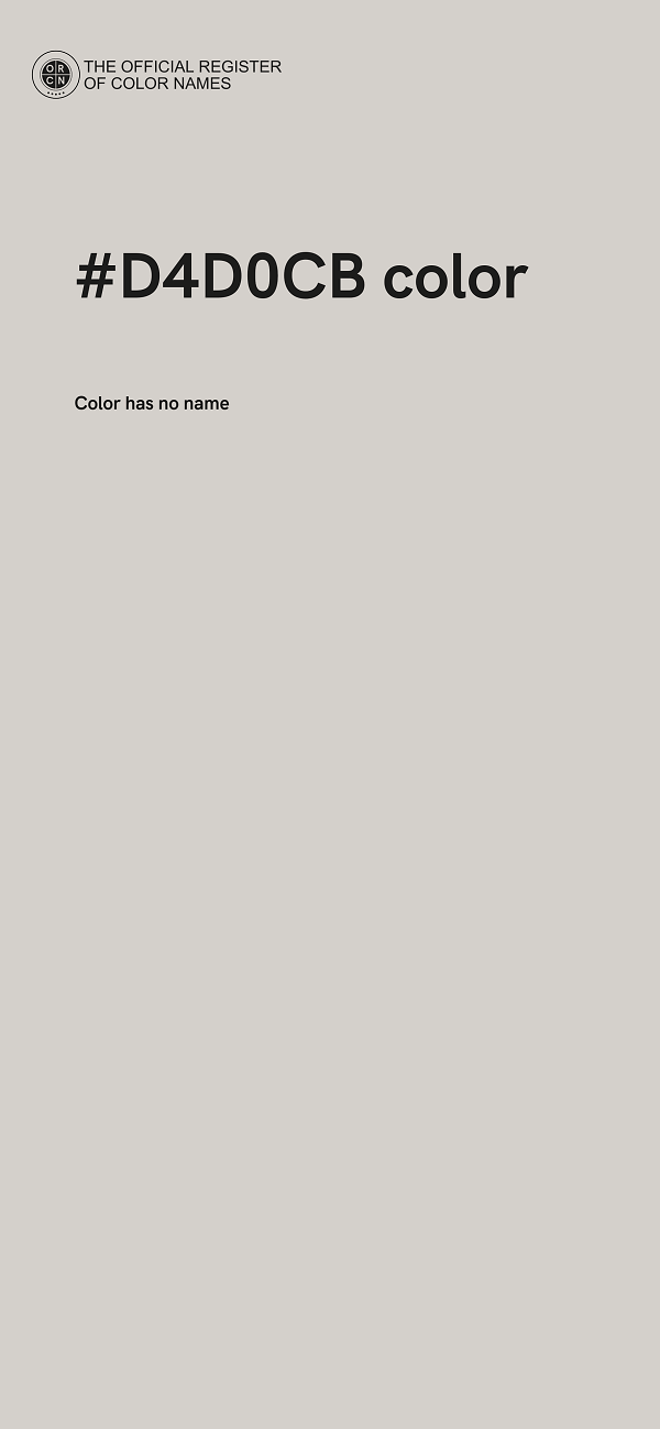 #D4D0CB color image