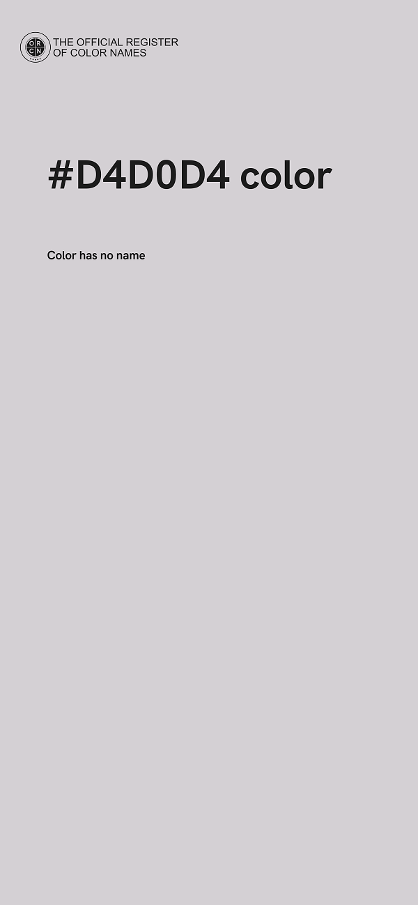 #D4D0D4 color image