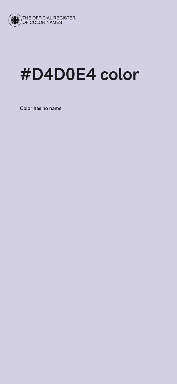 #D4D0E4 color image