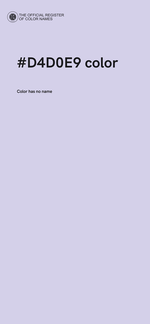 #D4D0E9 color image