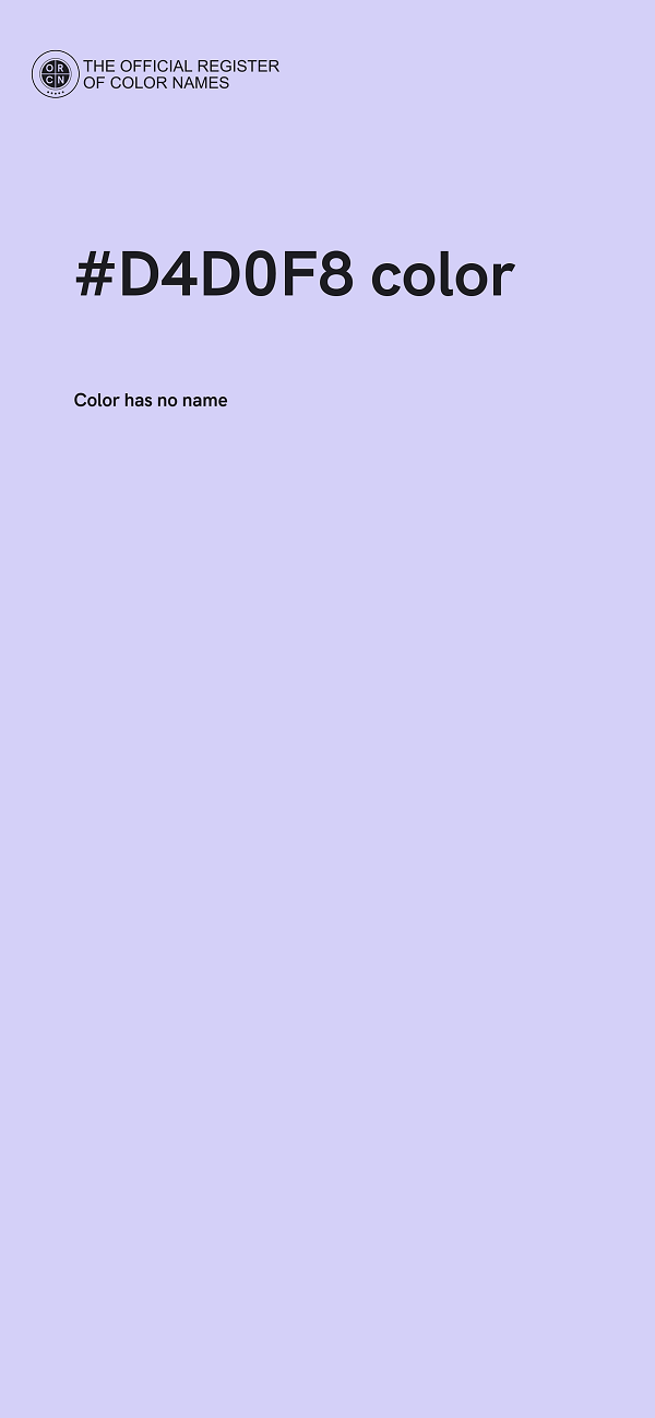 #D4D0F8 color image