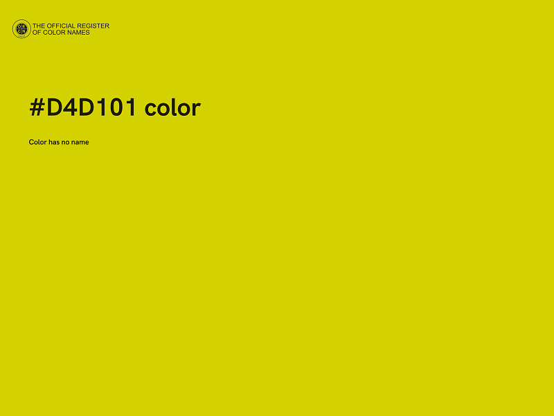 #D4D101 color image