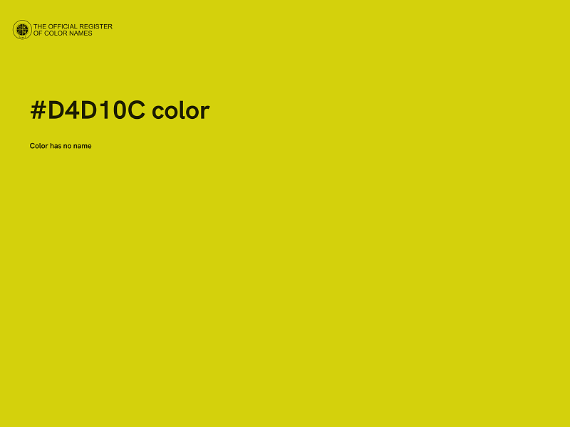 #D4D10C color image