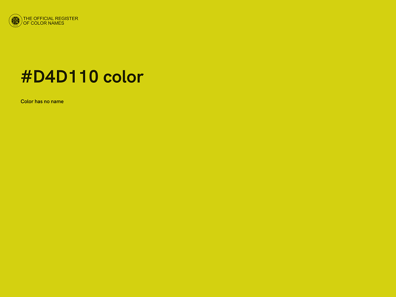 #D4D110 color image