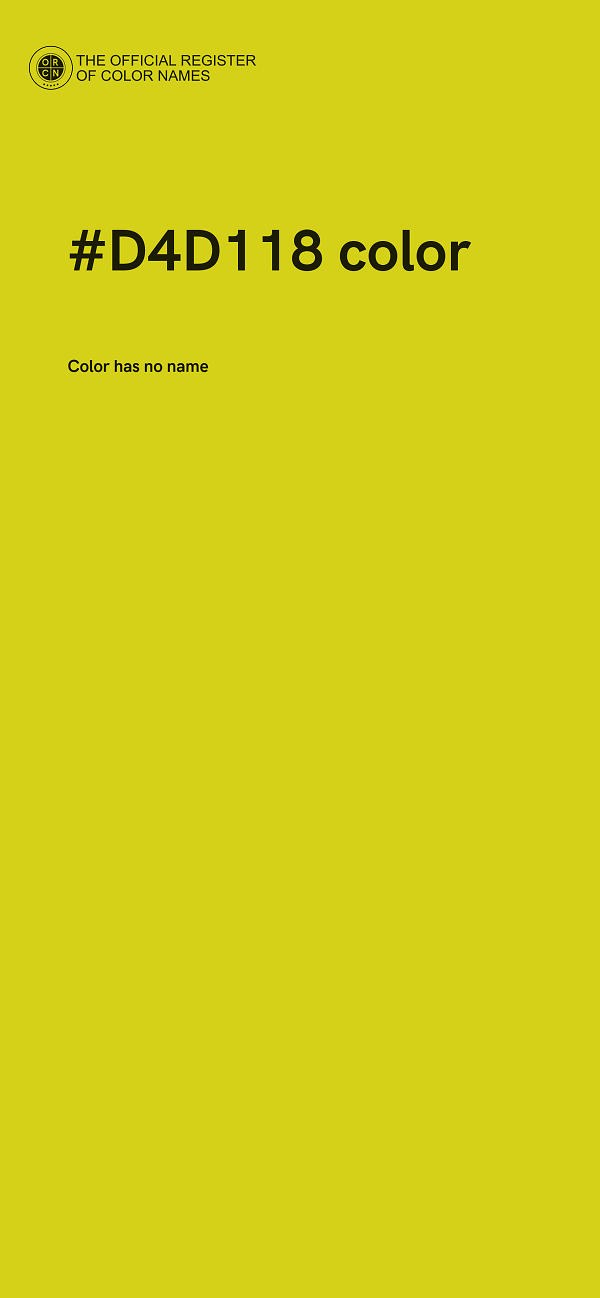 #D4D118 color image