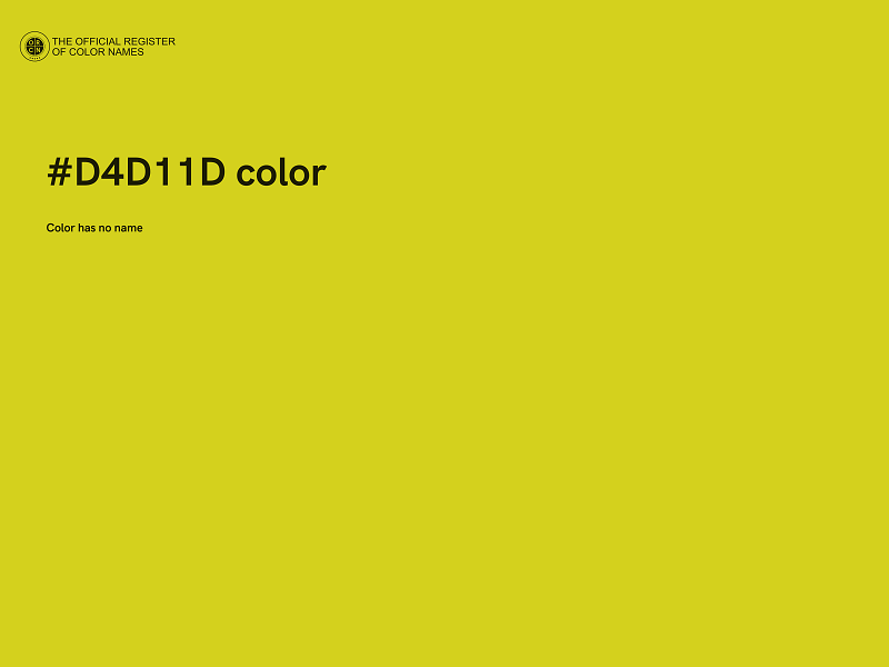 #D4D11D color image