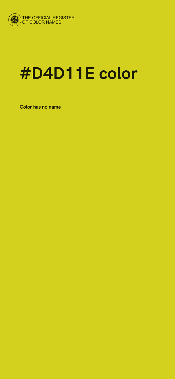 #D4D11E color image