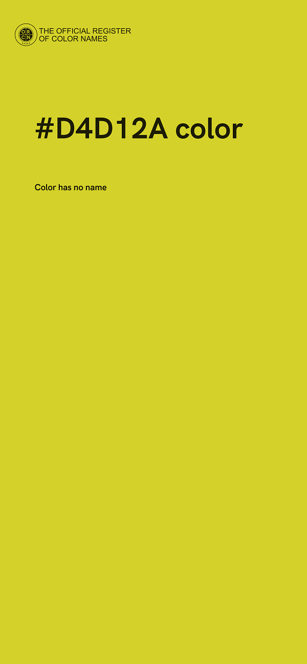 #D4D12A color image