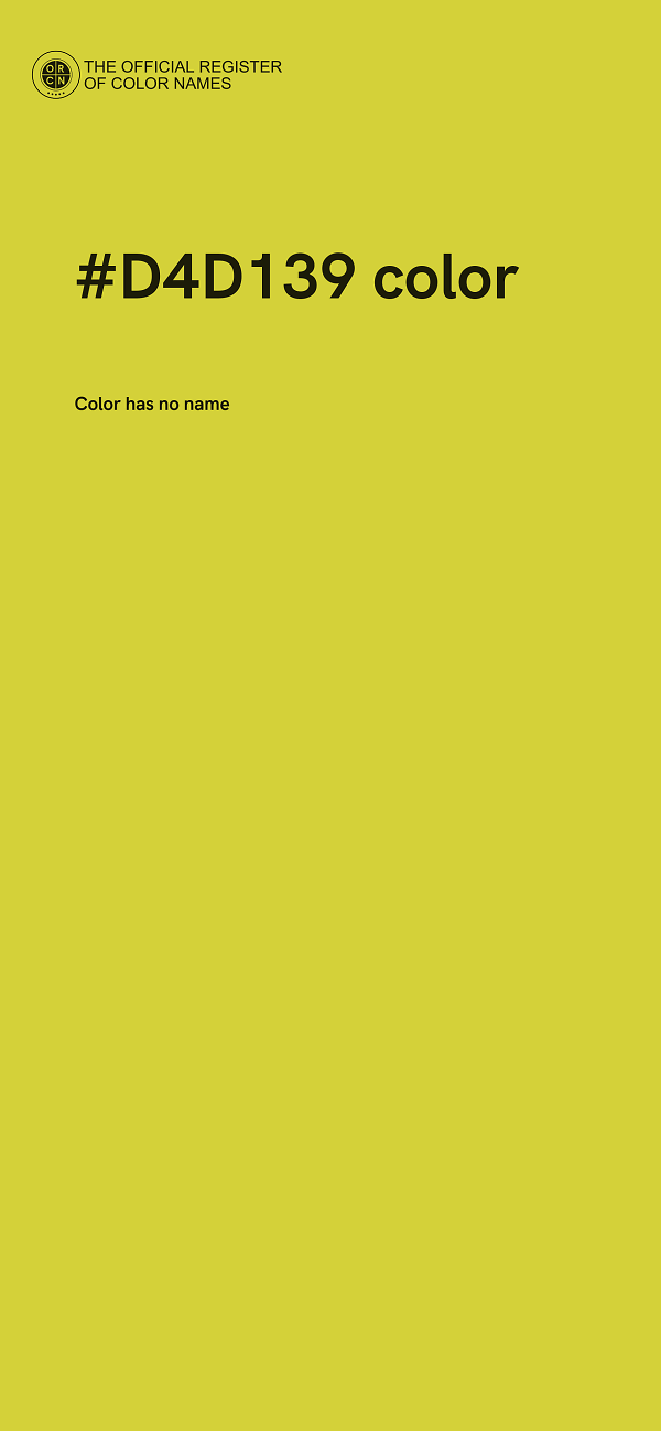 #D4D139 color image
