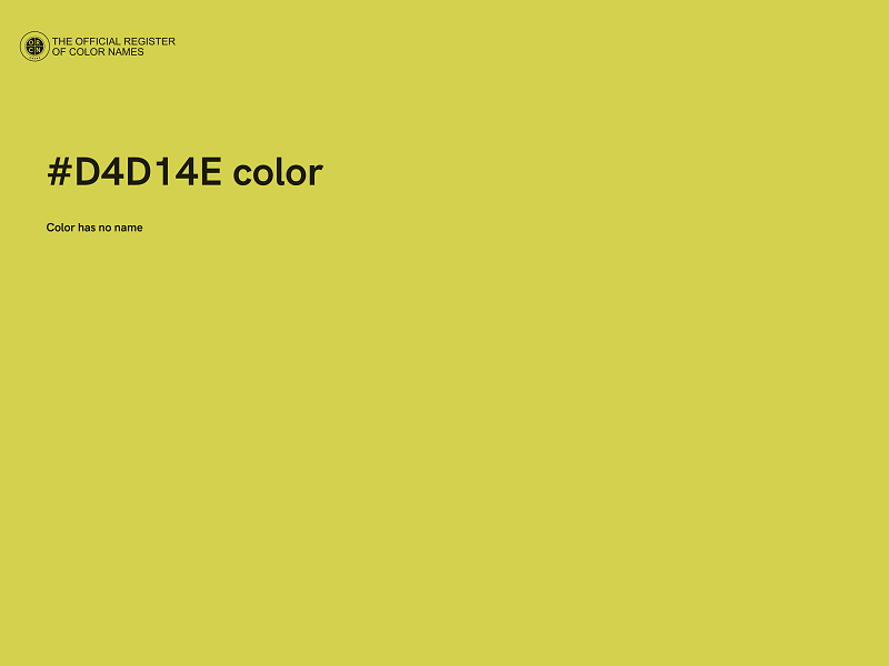 #D4D14E color image