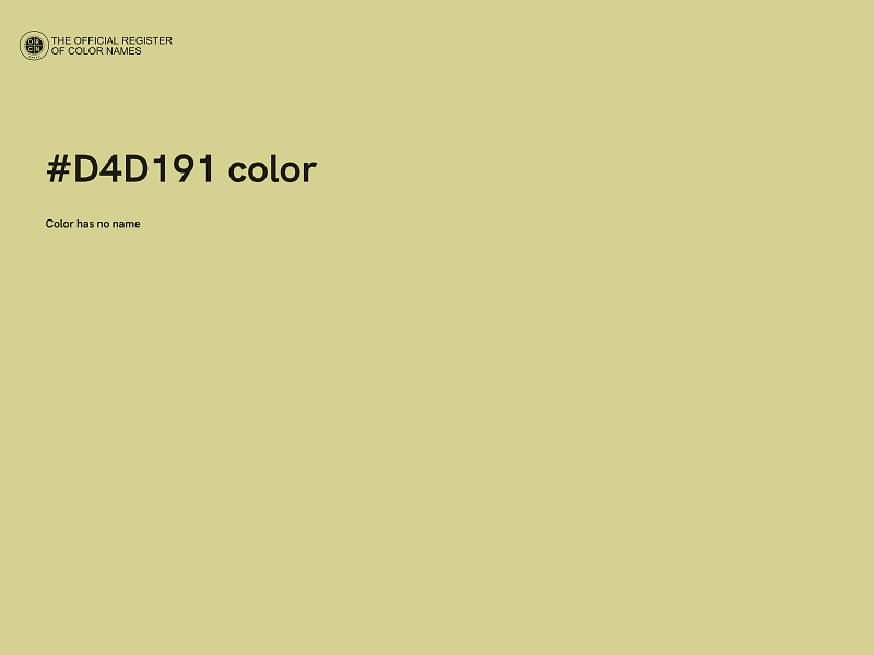 #D4D191 color image