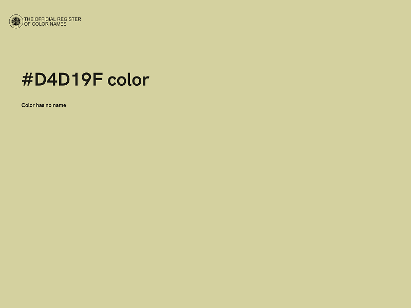 #D4D19F color image