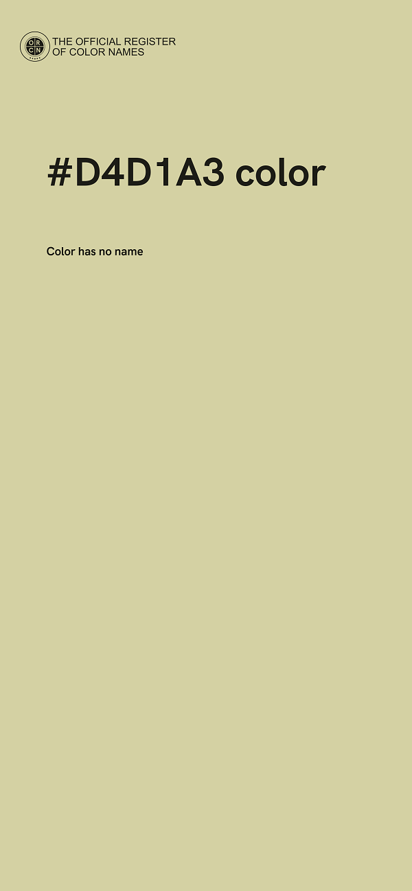 #D4D1A3 color image