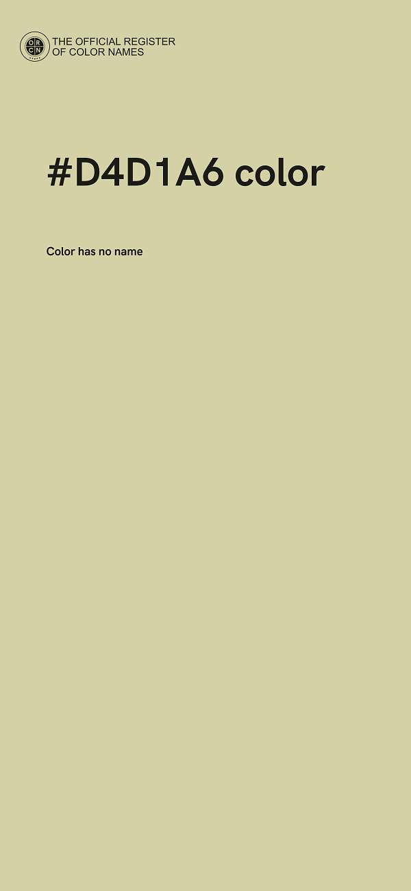 #D4D1A6 color image