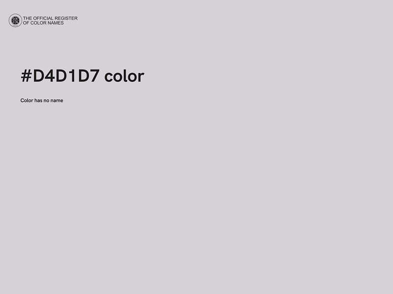 #D4D1D7 color image